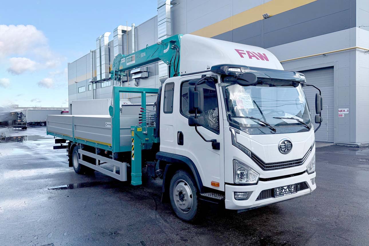 Кран-манипулятор FAW TIGER 6G12 с HKTC-5014